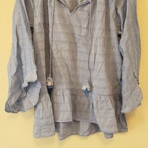 Matilda Jane Blue and White Striped Blouse
